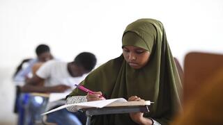 matric learner rewriting exams