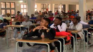 Students sitting in a tvet college 