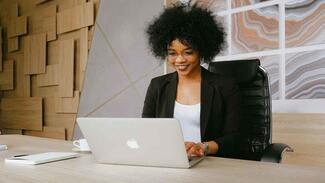 Women on computer