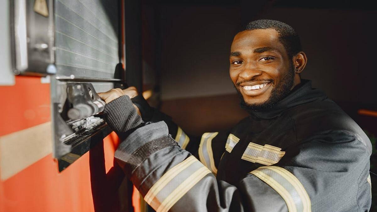 Person delights choosing a career in firefighting