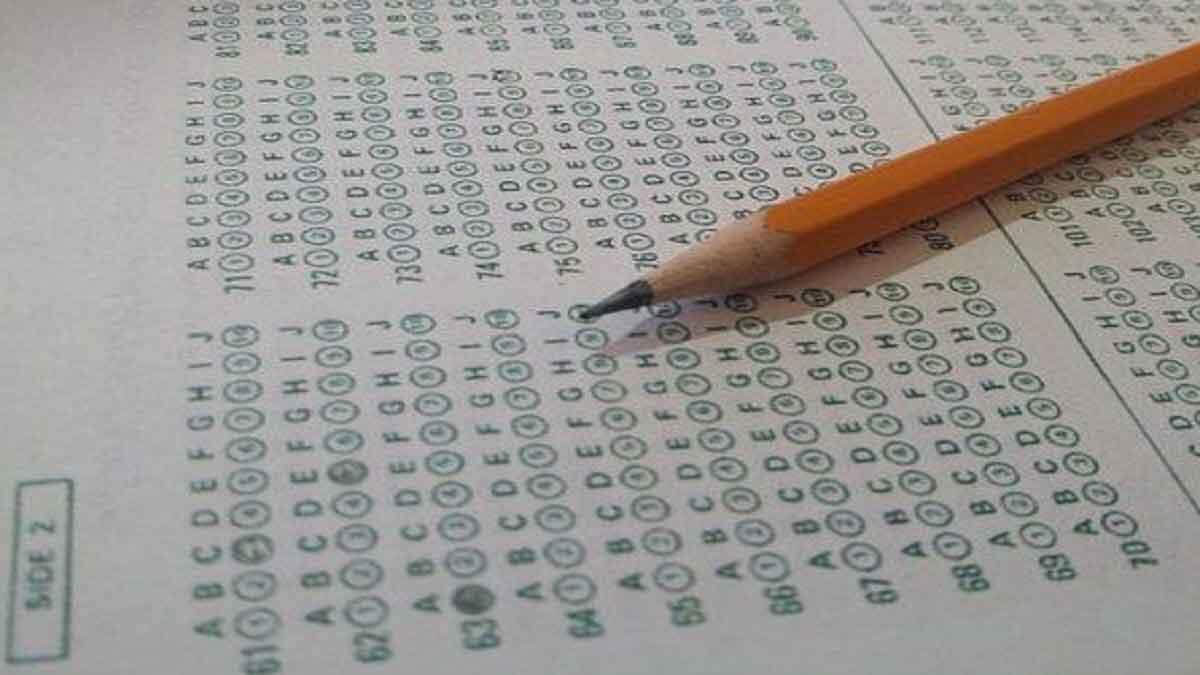 multiple choice exam paper