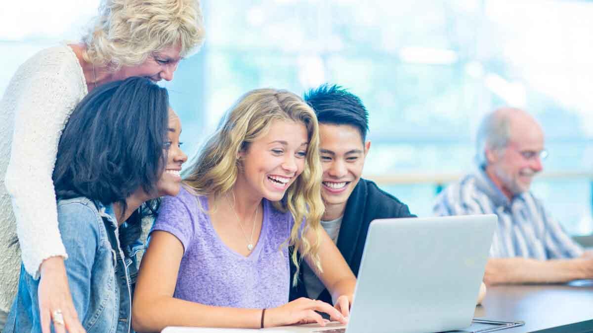 students laptop