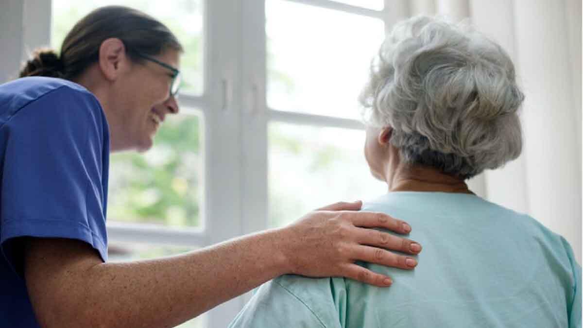 nursing with patient