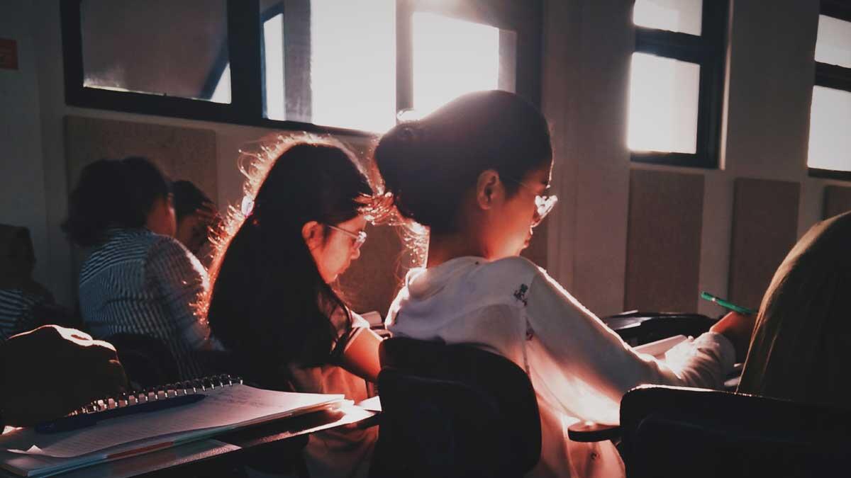 Students in class