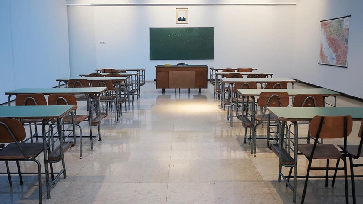 Vacant classroom at one of South Africa's High Schools