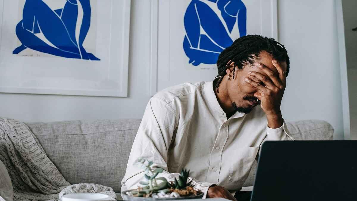 frustrated job seeker
