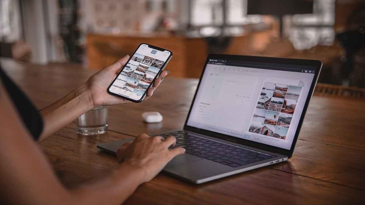 Job seeker perusing through job offers online 