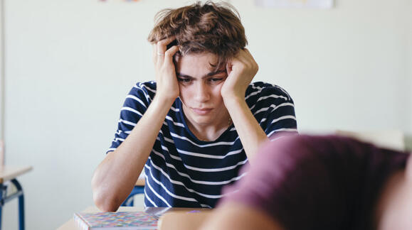 Matric boy who is experiencing a fear of failure