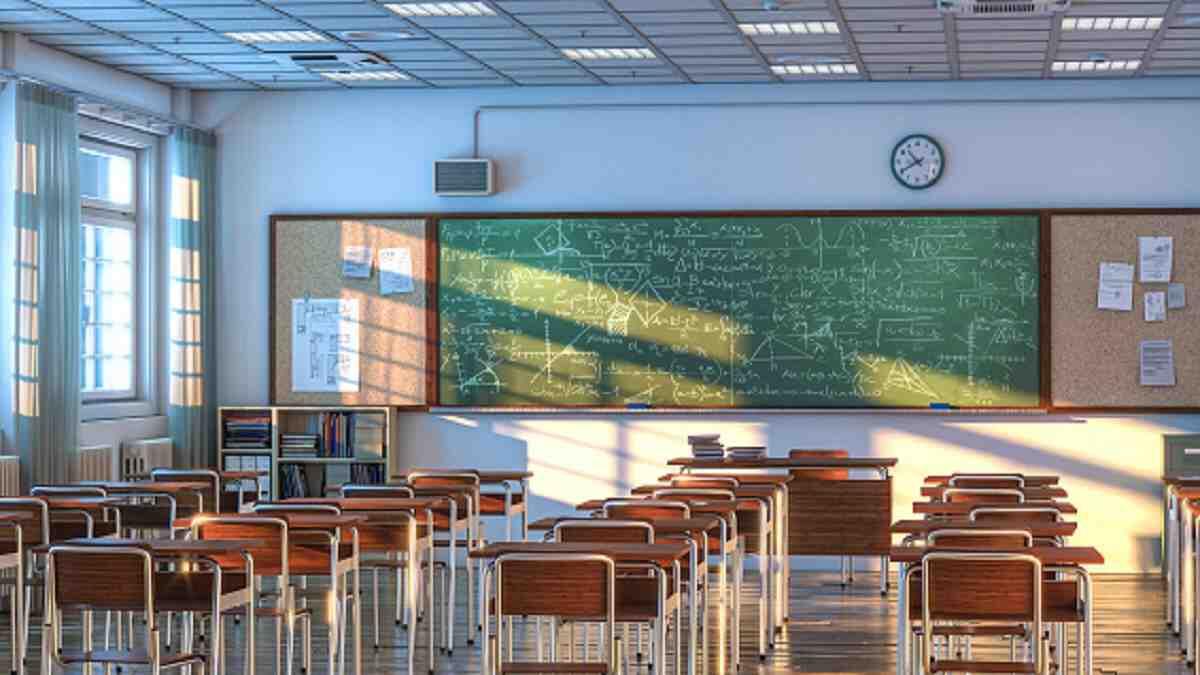 School classroom. 