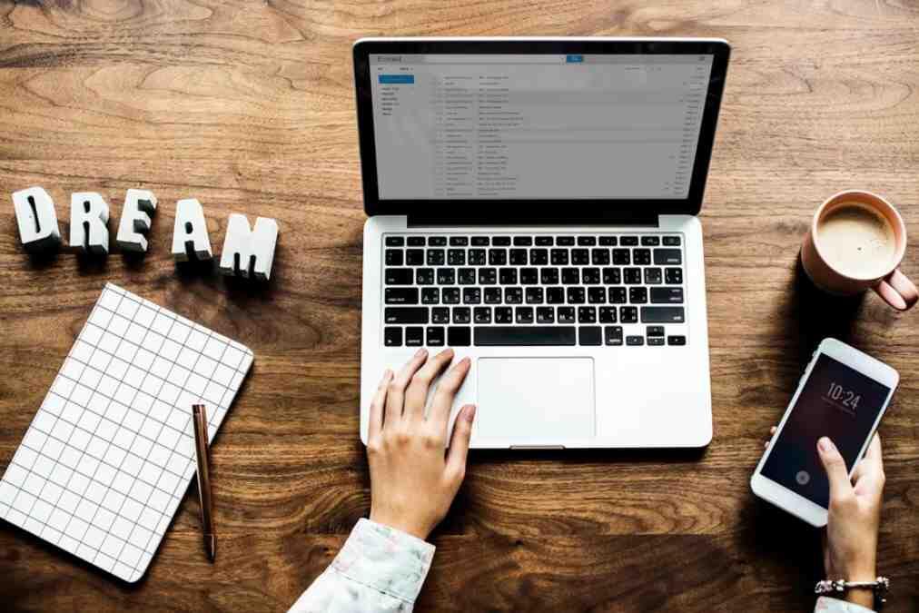 An entrepreneur doing research about starting their business