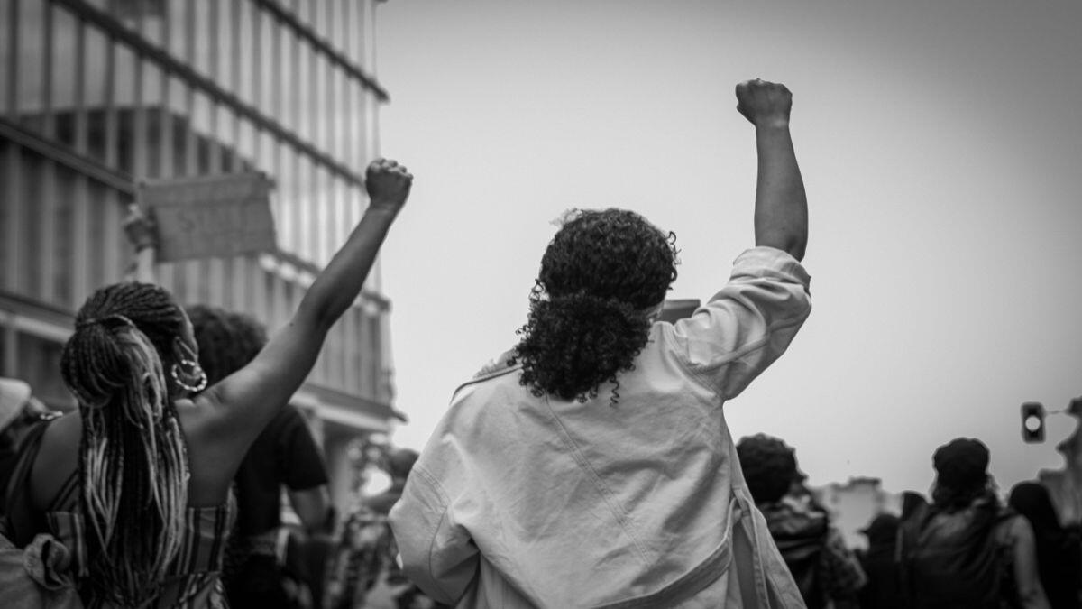 Students protesting against NSFAS accommodation crisis