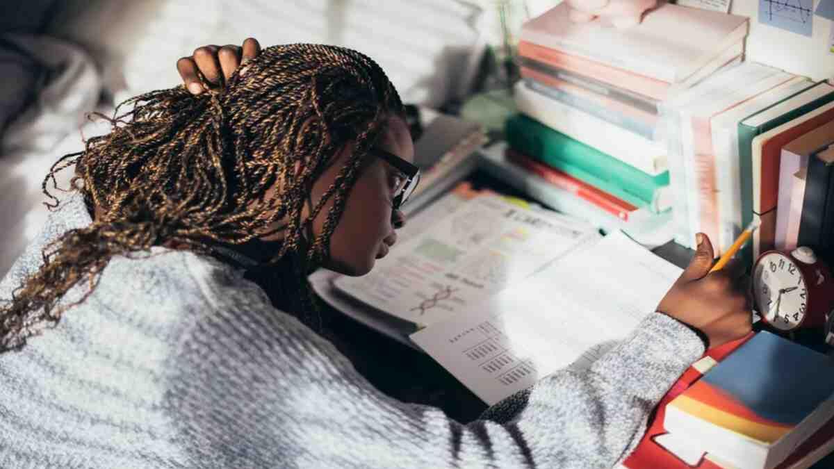 student registering for university
