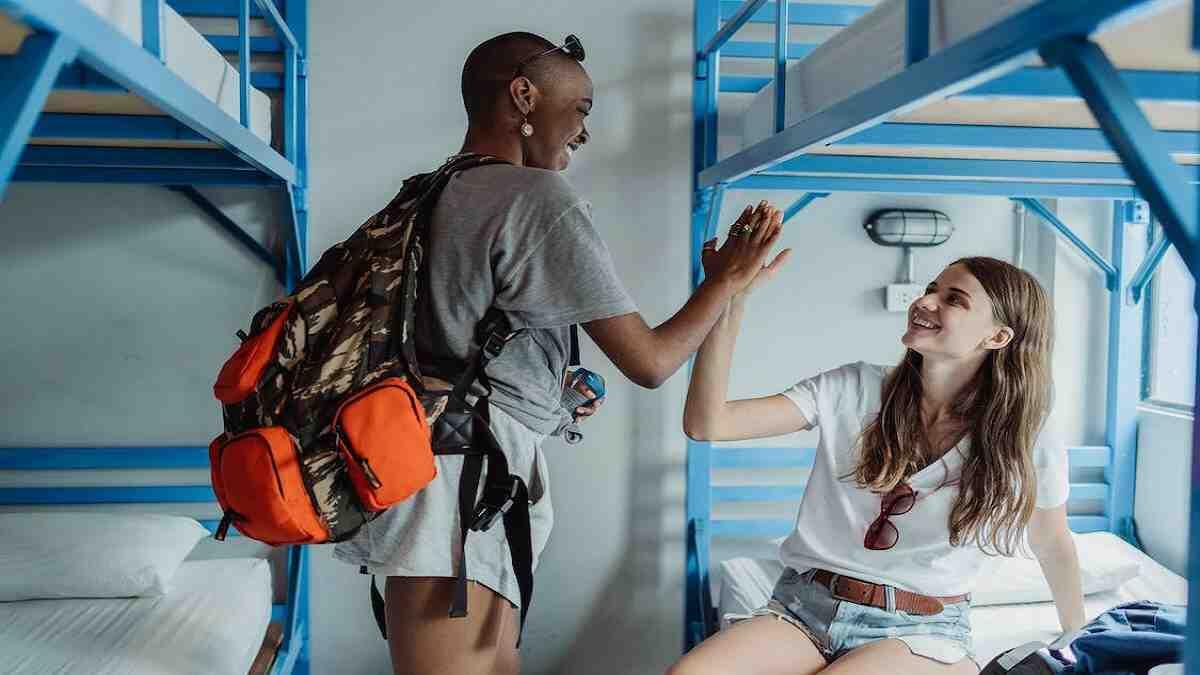 happy students in Nsfas student housing room