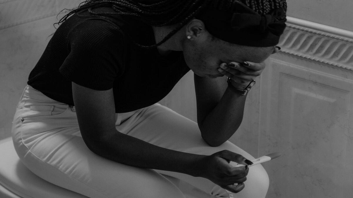 Woman Feeling Upset With The Result of Pregnancy Test