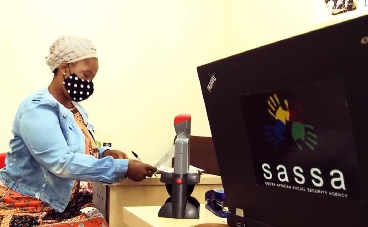 SASSA beneficiary at SASSA offices 