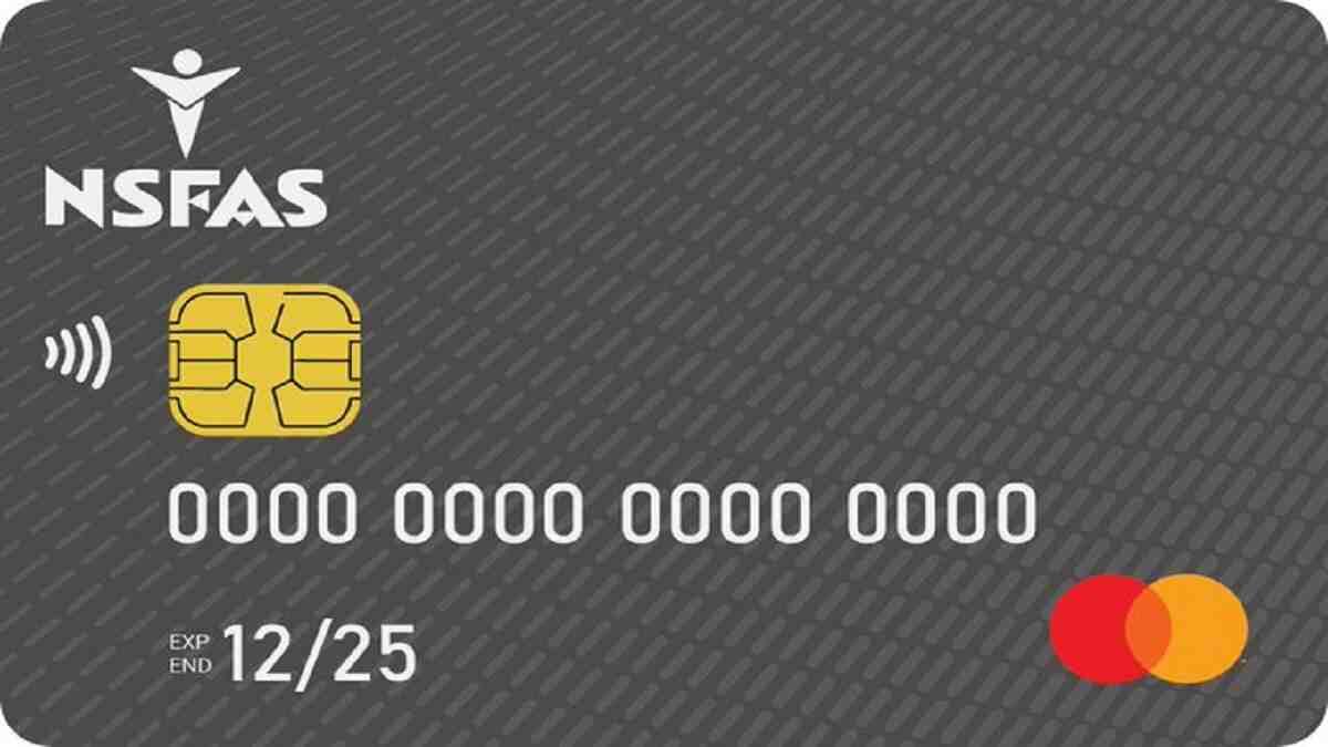 NSFAS bank card 