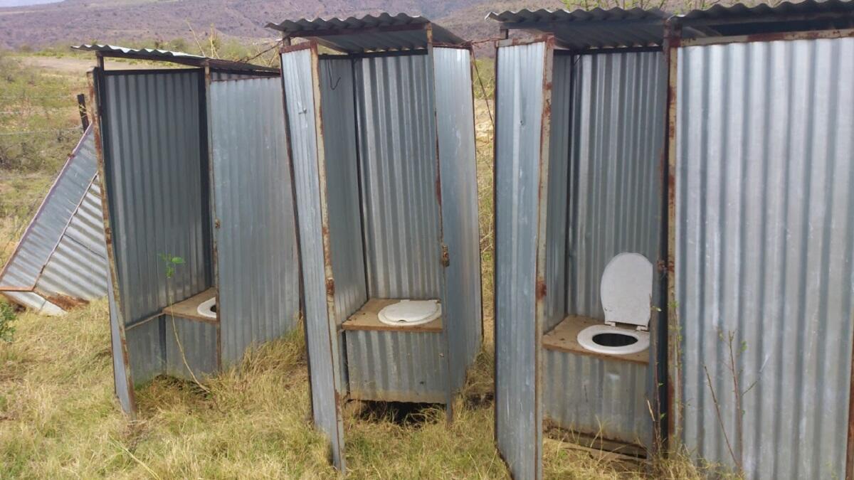 pit toilets at school in south africa 