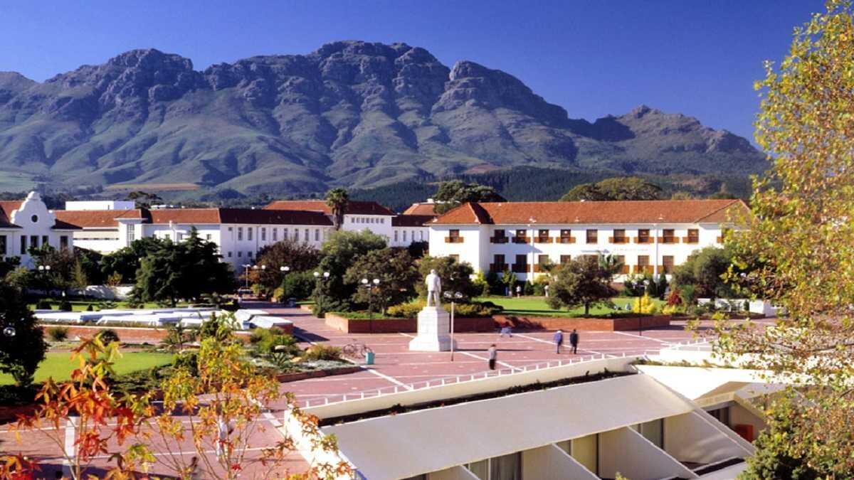 Stellenbosch University Rooiplein on campus