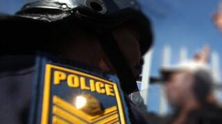 Police on the scene at UCT student protests