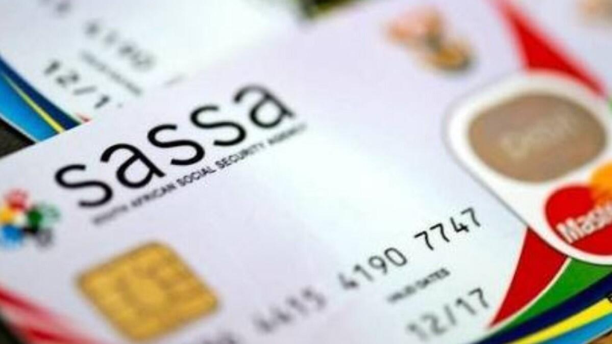 A zoomed in SASSA card