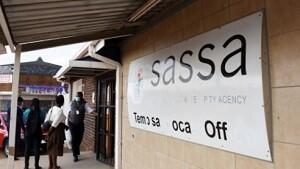 Sassa sign outside of Sassa offices 