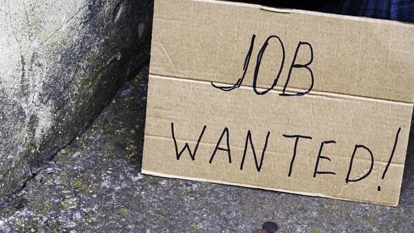 A 'job wanted' poster created by an unemployed youth
