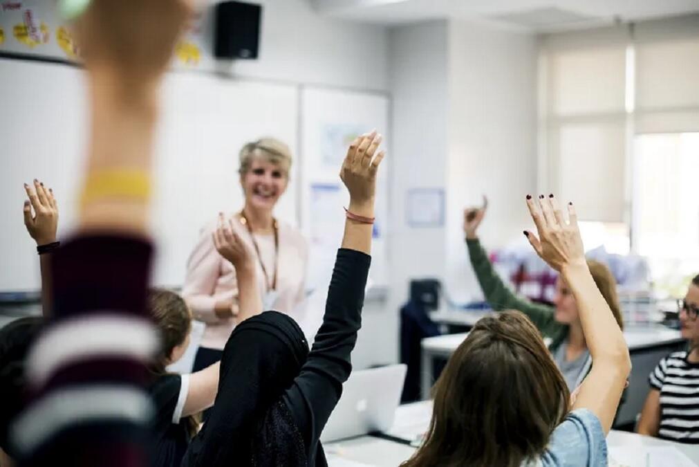 Classroom with teacher and learners