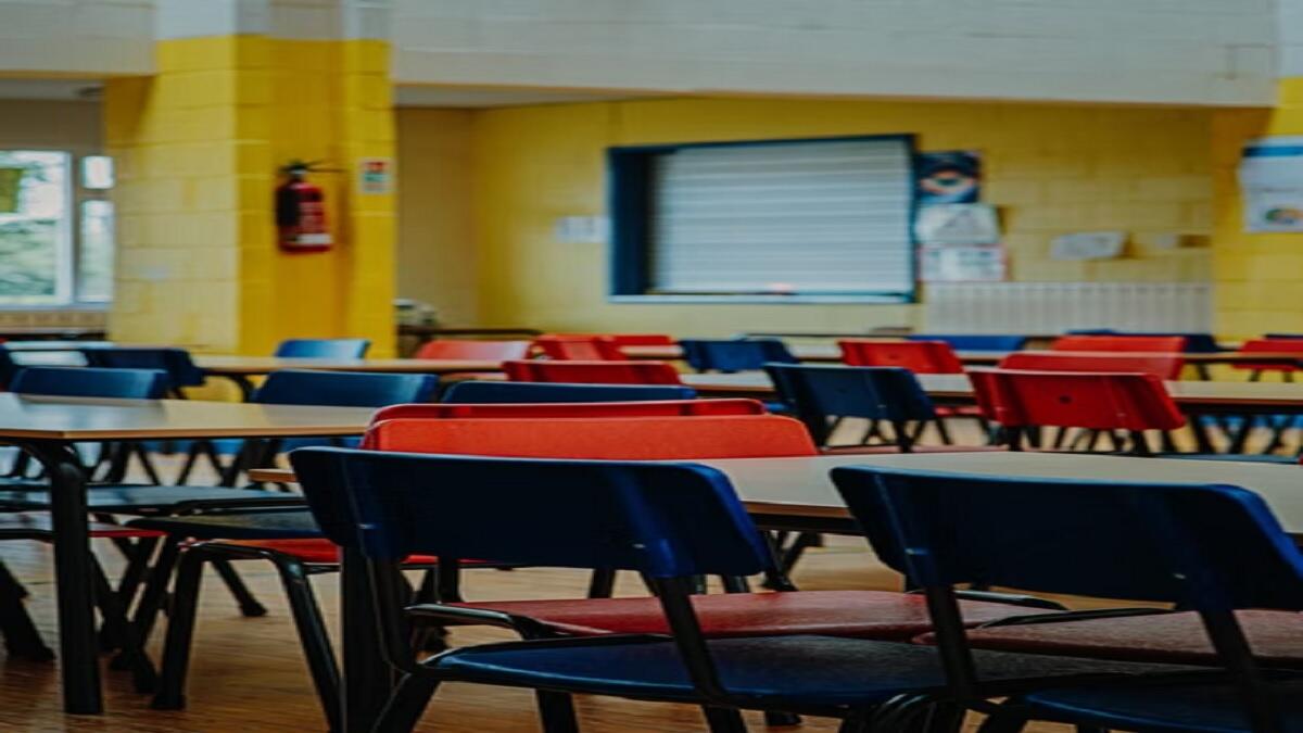 A vacant classroom