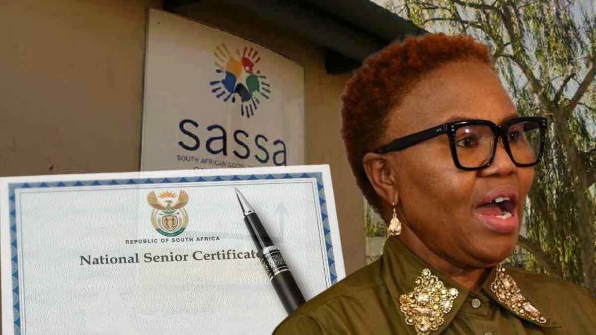 Minister talking about matric exams 