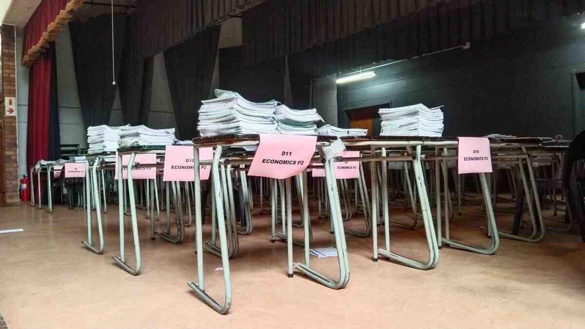 Matric exam scripts