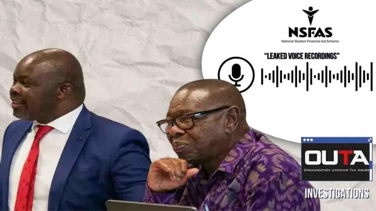 Minister Nzimande and NSFAS Board Chair 