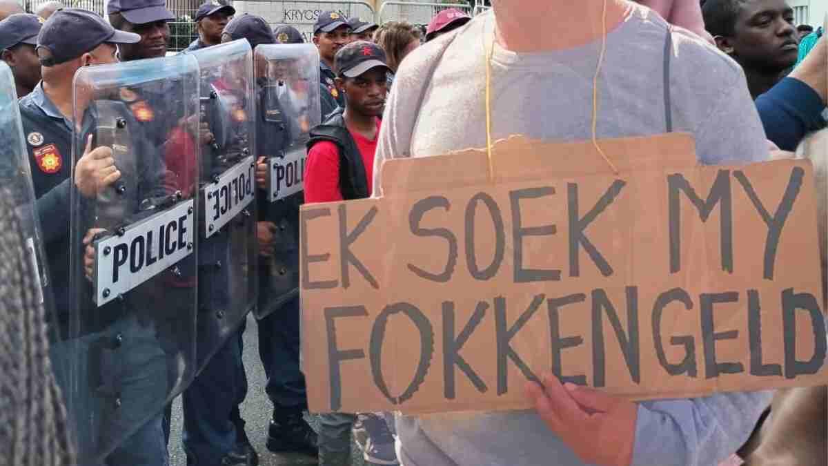 NSFAS Students protesting 