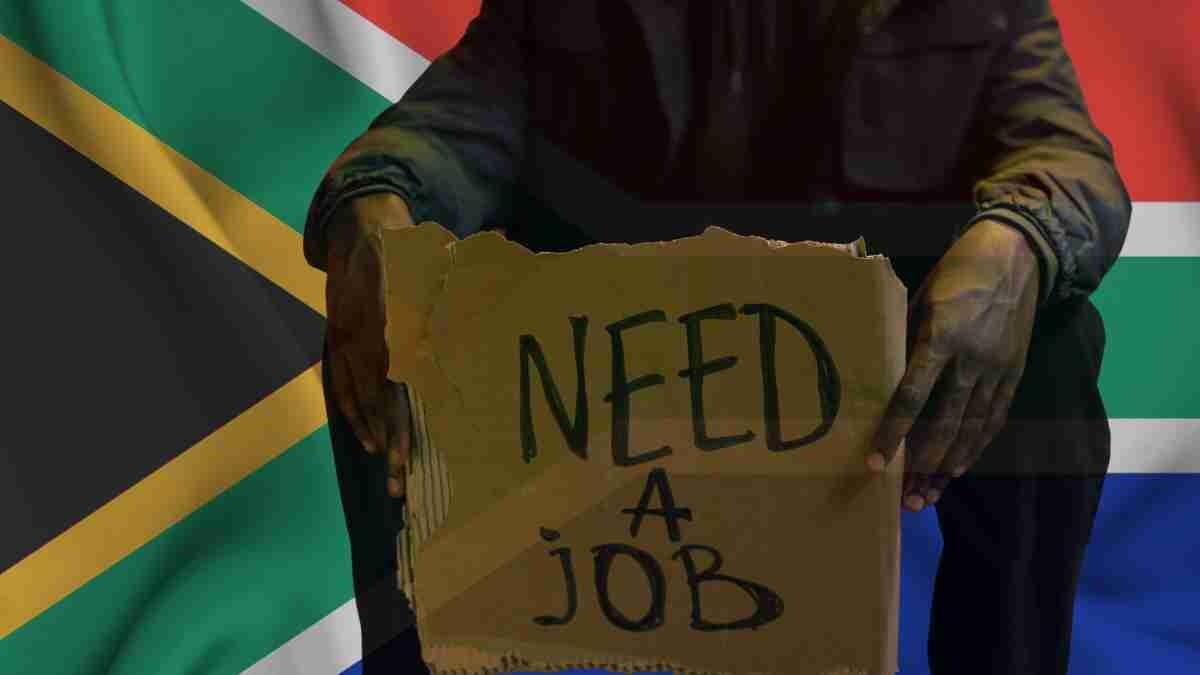 Unemployed man in South Africa
