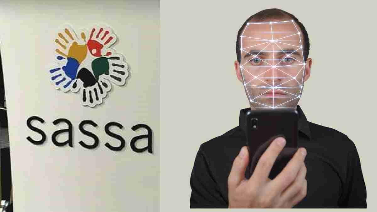 Sassa grant beneficiary completing facial recognition 