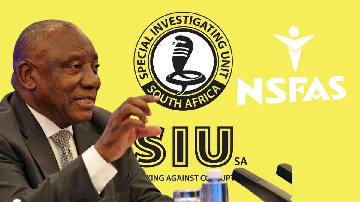 Ramaphosa taking about SIU 