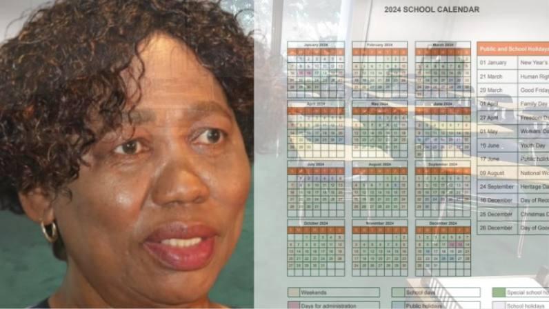 Minister revealing school calendar 