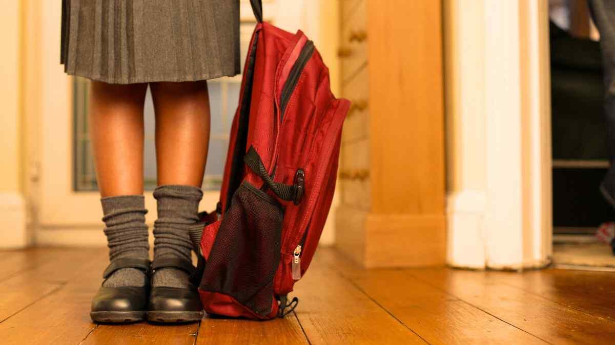 child going to school in the northern cape 