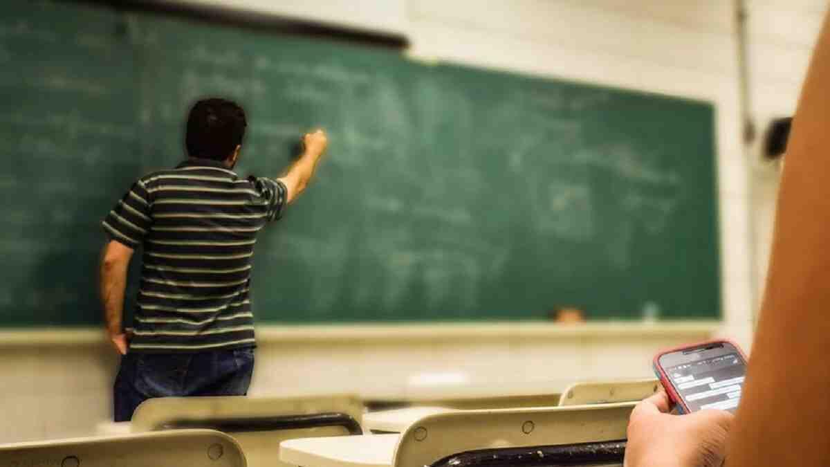 Teacher in a classroom 