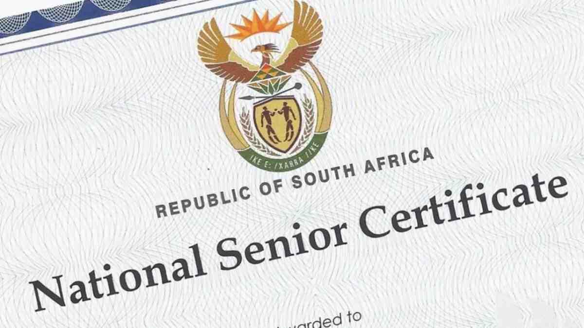 matric certificate
