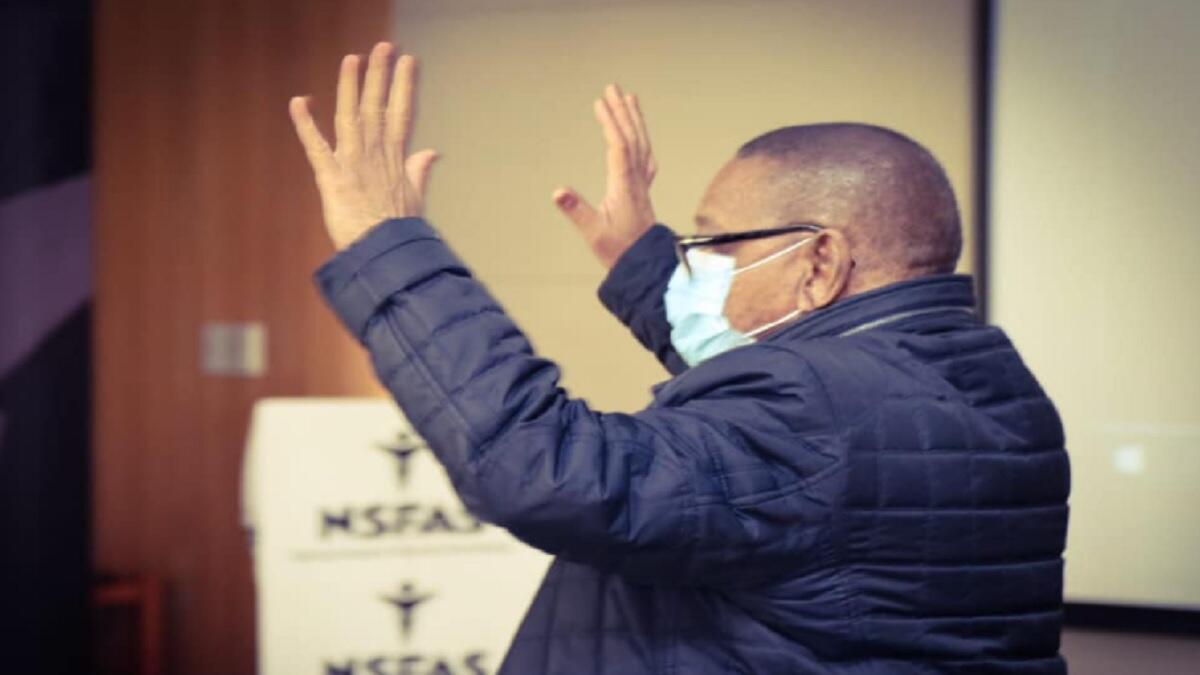blade nzimande at a nsfas conference