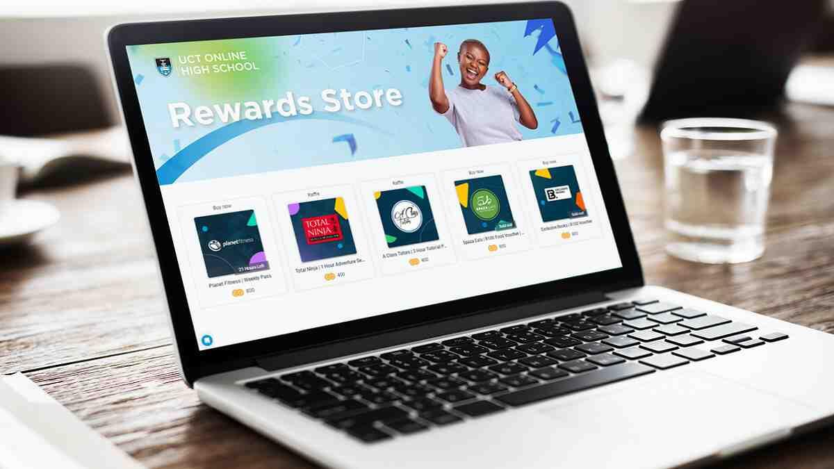 UCT online high school rewards store