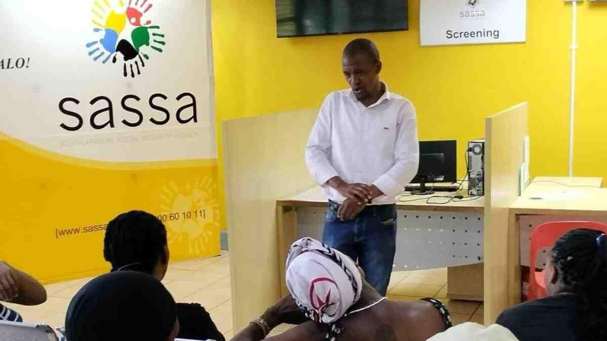 person speaking about Child Sassa Grants