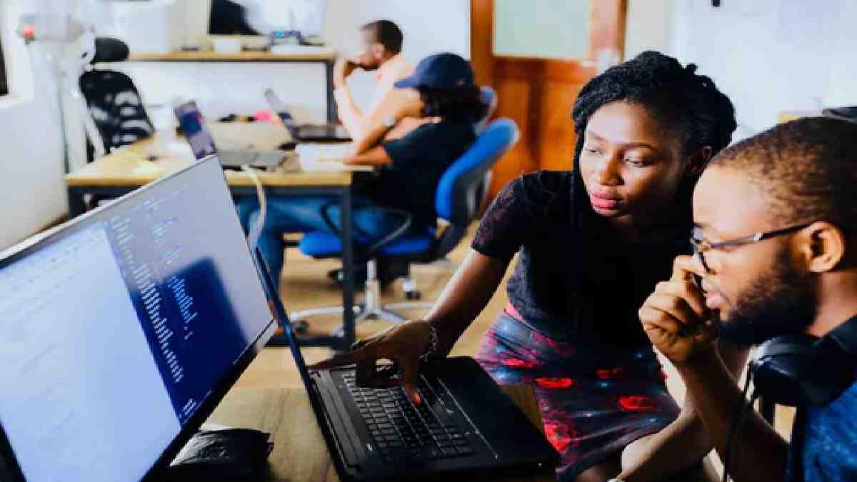 young people at work