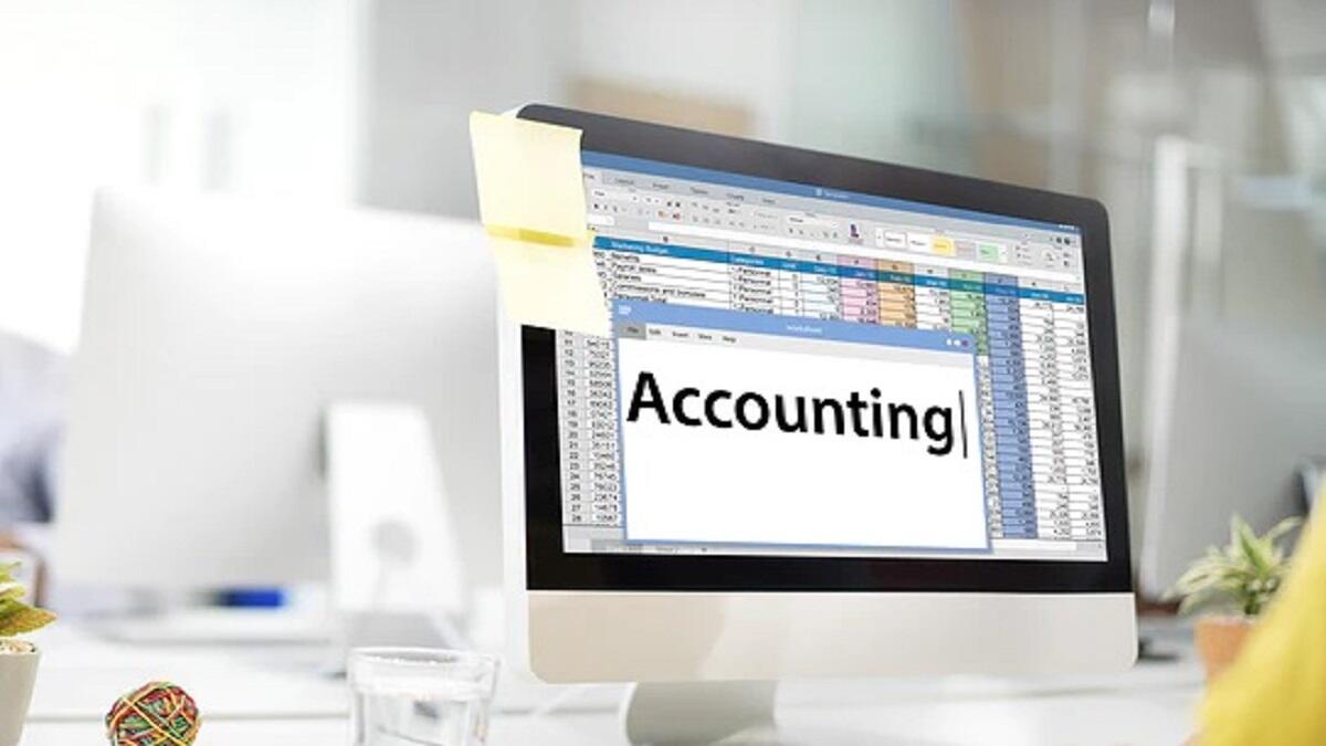 'accounting' displayed on desktop