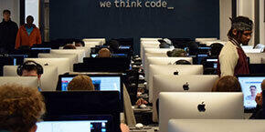 WeThinkCode Students learning software development