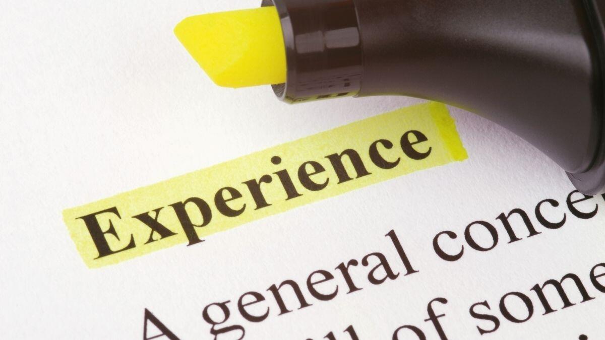 word experience highlighted