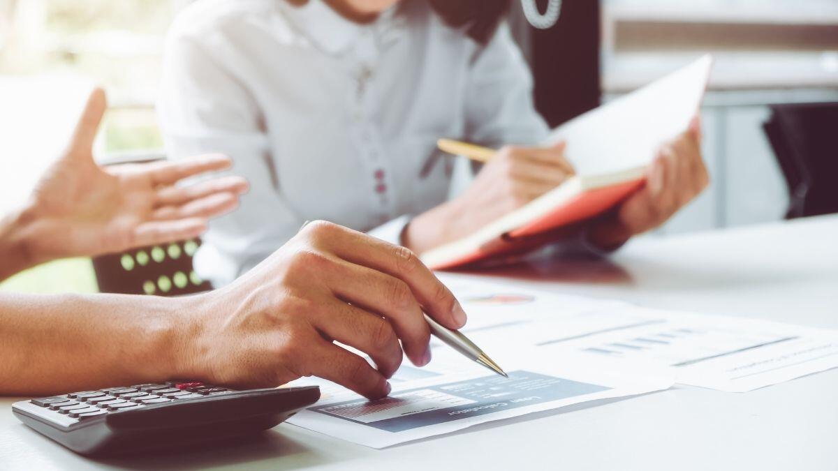 people doing some bookkeeping