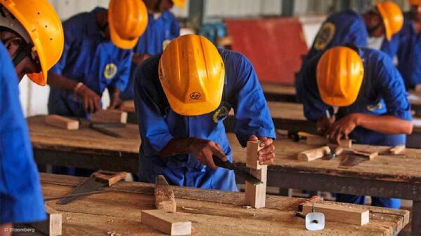 Artisans working