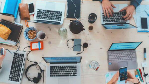 internships laptops working table