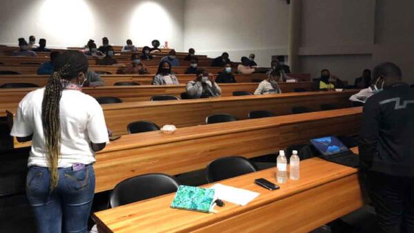 students lecture theatre